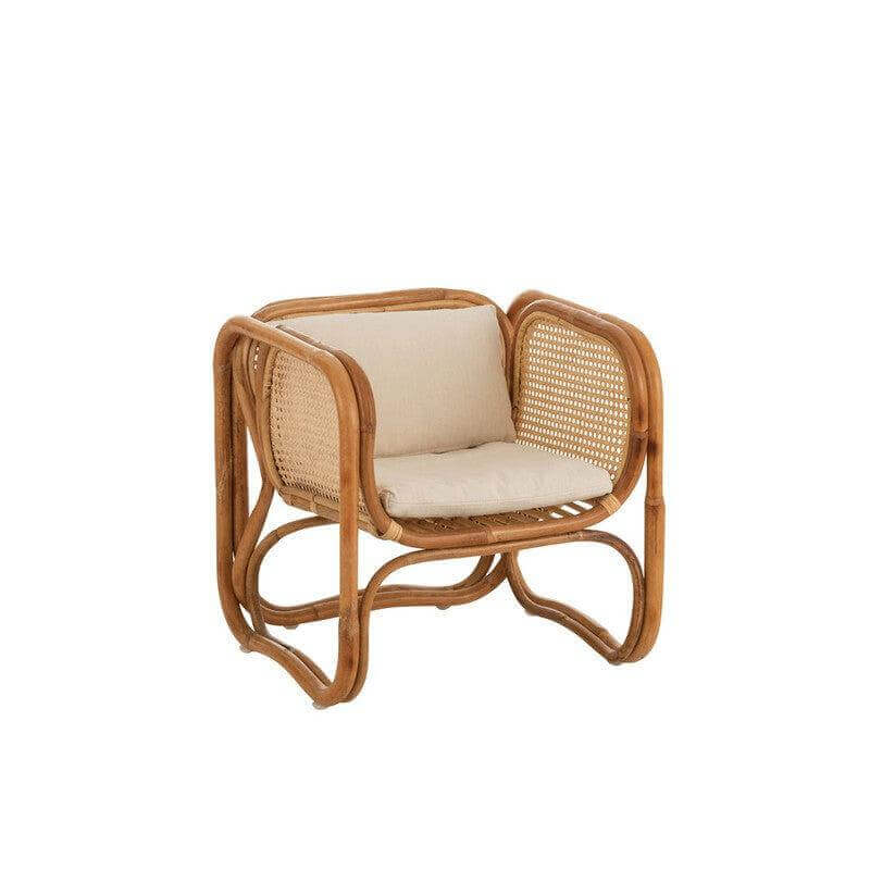 Kinderstoel Ozara J-Line Stoel Kind Ozara Rotan Naturel Width 53 Height 50 Length 50 Weight 4 kg Collection Zomer 2021 Colour Natural Material composition Polyester(10%),rattan(90%) Max seating weight 200 Seat depth 40 Seat height 30 Washing instructions