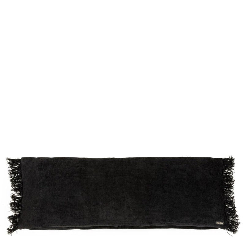 De Oh My Gee Kussenhoes - Zwart Velvet - 35x100