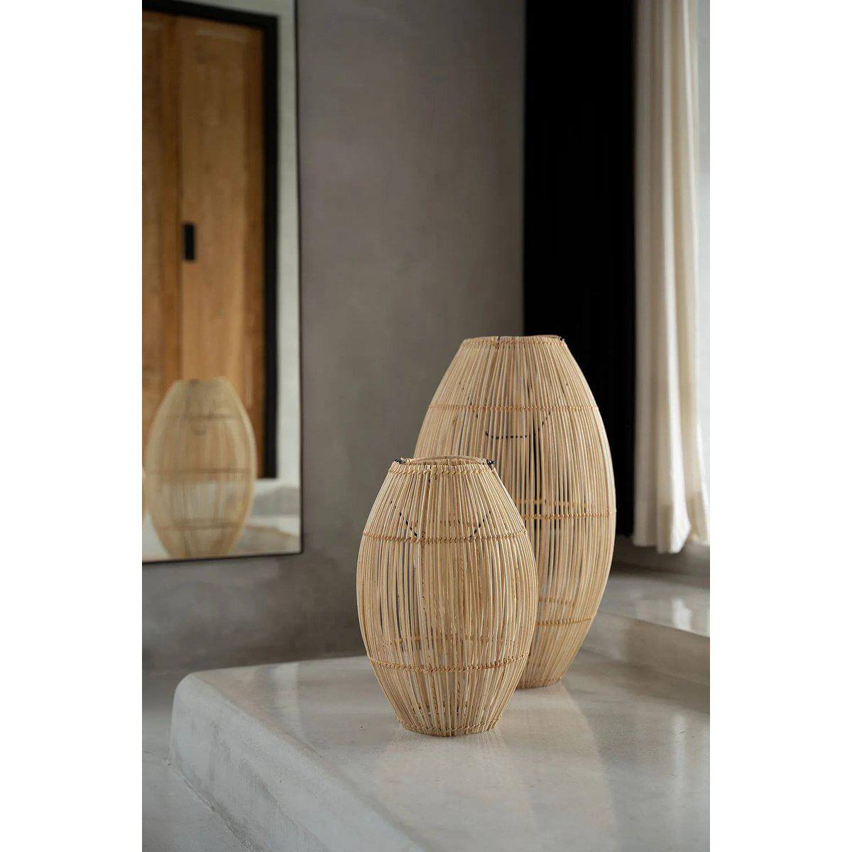 De Zuri Hanger - Naturel - L-Hanglampen-Bazar Bizar Living-Ik Hout ervan.