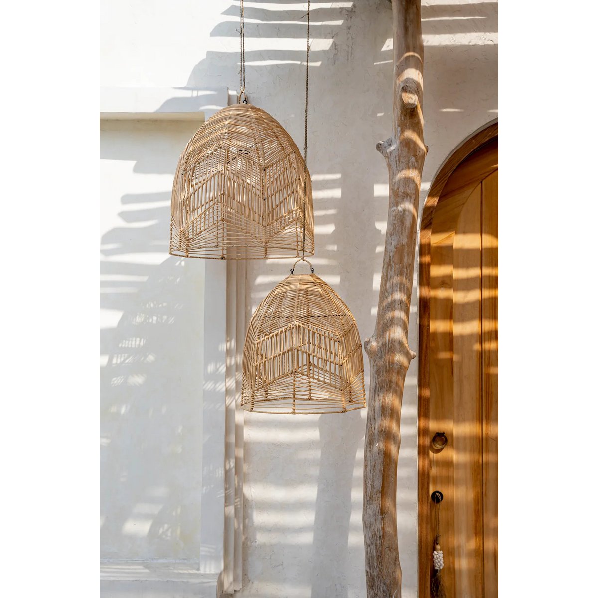 The Bala Hanglamp - Naturel - L.-Hanglampen-Bazar Bizar Living-Ik Hout ervan.