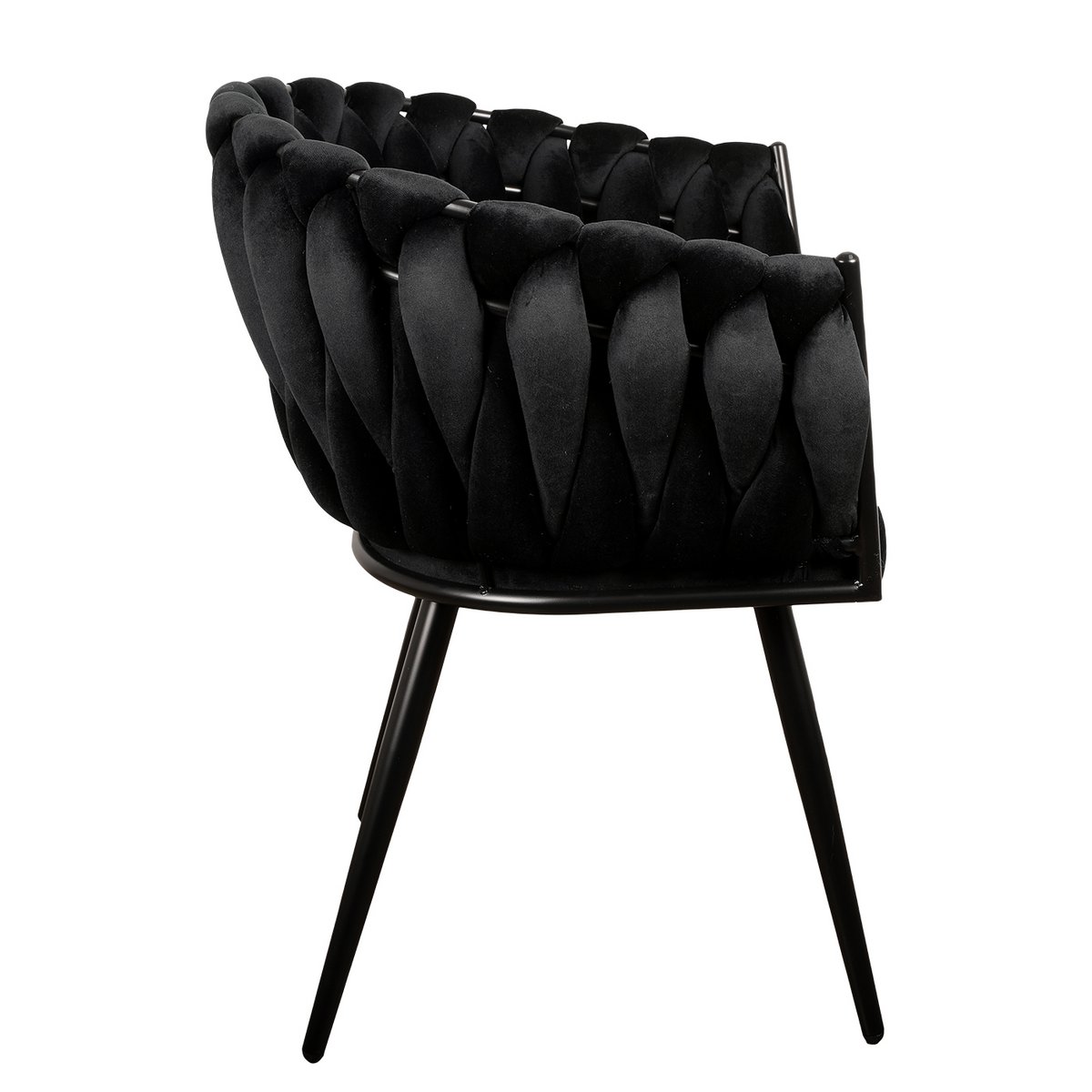 The Wave Chair zwart (Set van 2)-stoelen-Pole To Pole-Ik Hout ervan.